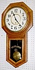Oak Ansonia Office Long Drop Regulator Clock
