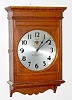 Antique Carved Oak Self Winding Gallery Clock