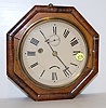 Rosewood Octagon Wall Clock