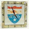 Electric Advertising Duffner's Ice Cream Clock