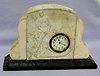 New Haven Marble and Onyx Nude Desk Clock