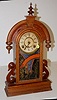 Ansonia Black Walnut "Parisian" Parlor Clock