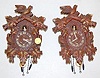 2 Vintage Lux Pendulette Cuckoo Clocks