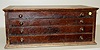 4 Drawer Oak Cabinet With Misc. Parts