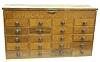 Walnut Imperial Mainsprings 20 Drawer Lift Top Ca