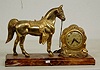 United Electric Clock w/ Horse and Saddle