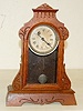 Minitaure Walnut Waterbury Shelf Clock