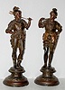 Pair of Warrior Clock