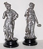 Pair of Grecian Clock