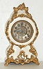 Iron Mantle Clock w/ Ornate Trim and Dial