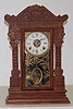 Gilbert Oak Kitchen Clock w/ Lion Heads