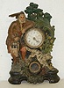 American Clock Co. Iron Front Clock W/ Hunter and Dog