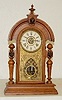 E. Ingraham Walnut King Parlor Clock