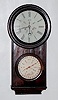 LF and WW Carter Hanging Calendar Clock - Rosewood