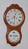 Ithaca Walnut Hanging Calendar Clock