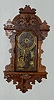 Seth Thomas Oak Hanging Kitchen Clock w/Alarm