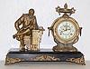 Antique New Haven Seated Statue Clock