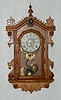 Liberty Hanging Kitchen Clock w/Alarm, Walnut