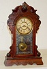 Small Walnut Antique Kitchen Clock