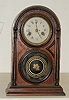 Atkins Rosewood Ionic Shelf Clock