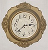 Large Gallery Gesso Clock, 12 1/2" Dial