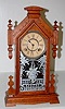 Ansonia "Africa" Oak Kitchen Clock: T and S