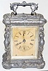 Ornate Ansonia "Comet" Carriage Clock W/ Ladies