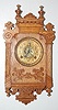 Ansonia Fancy Oak "Upton" Hanging Clock