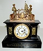 Antique Ansonia Helmsman Iron Case Clock