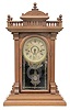 E.N. Welch "Scalchi" Walnut Parlor Shelf Clock
