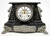 Ornate Ansonia "Nubia" Iron Case Clock W/ Cherubs