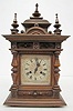 Ornate German Walnut Carved Shelf Clock