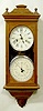 Jerome and Co. Walnut Hanging Calendar Clock