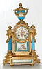 French Porcelain and Metal Sevres Style Clock