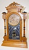 Antique Ansonia Oak "Carlos" Parlor Clock