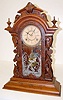 Gilbert Walnut "Medea" Mantle Clock