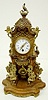 Lenzkirch Miniature Bronze and Walnut Shelf Clock