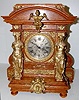 Ansonia "Senator" Oak Figural Bracket Clock