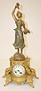 Antique 2 Pc Statue Clock "Les Premiers Fruits"