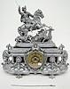 Ansonia "Eureka and Boar Hunter" Statue Clock