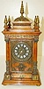 Ansonia 5 Finial Cabinet "Antique" Clock