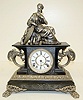 Ansonia "Belgium" Clock W/ Lady and Griffins
