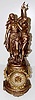 Ansonia "Florida and Gaiety" 2 Piece Statue Clock