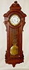U.S. Clock Walnut Pinwheel Jeweler's Regulator