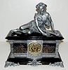 Antique Ansonia "Columbia" Figural Iron Clock