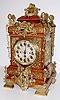 English Oak and Bronze Massive Bracket Clock