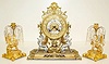 Ansonia 3 Piece "Renaissance" Clock Set