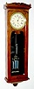 Antique Oak Pinwheel Jeweler's Regulator Clock