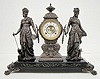 Ansonia "Art and Commerce" Double Statue Clock