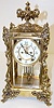 Ornate Ansonia "Viscount" Crystal Regulator Clock